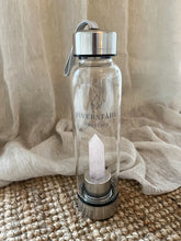 Load image into Gallery viewer, CRYSTAL WATER BOTTLE, ROSE QUARTZ
