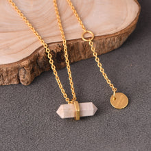Load image into Gallery viewer, BEIGE JASPER PENCIL NECKLACE
