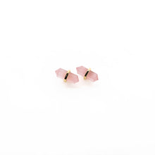 Load image into Gallery viewer, ROSE QUARTZ PENCIL STUDS
