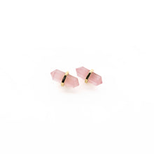 Load image into Gallery viewer, ROSE QUARTZ PENCIL STUDS
