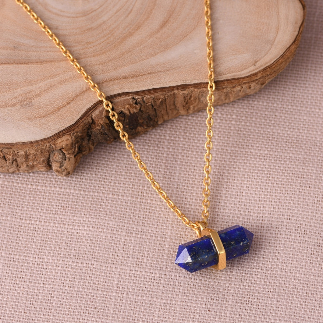 LAPIS LAZULI PENCIL NECKLACE