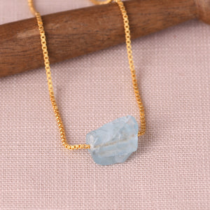 COURAGE NECKLACE / AQUAMARINE