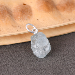 COURAGE PENDANT SILVER (AQUAMARINE)