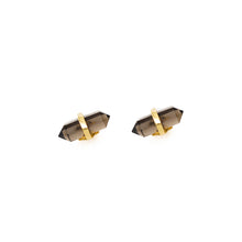 Load image into Gallery viewer, SMOKEY QUARTZ PENCIL STUDS
